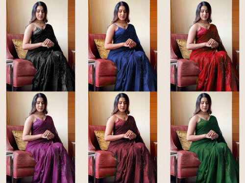 253 Beautiful Fancy Ethnic Wear Sequence Georgette Designer Saree Collection